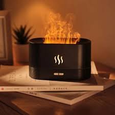 Flame Aroma Humidifier with LED Light